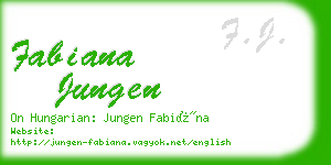 fabiana jungen business card